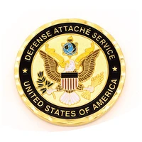 manufacturer promotional metal 3d coin us hot sale eagle logo military coin
