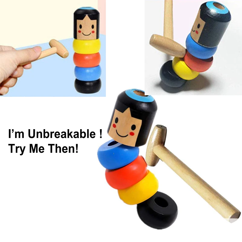 Бесплатная доставка новинка небьющиеся бесчеловеческие Дарума деревянные