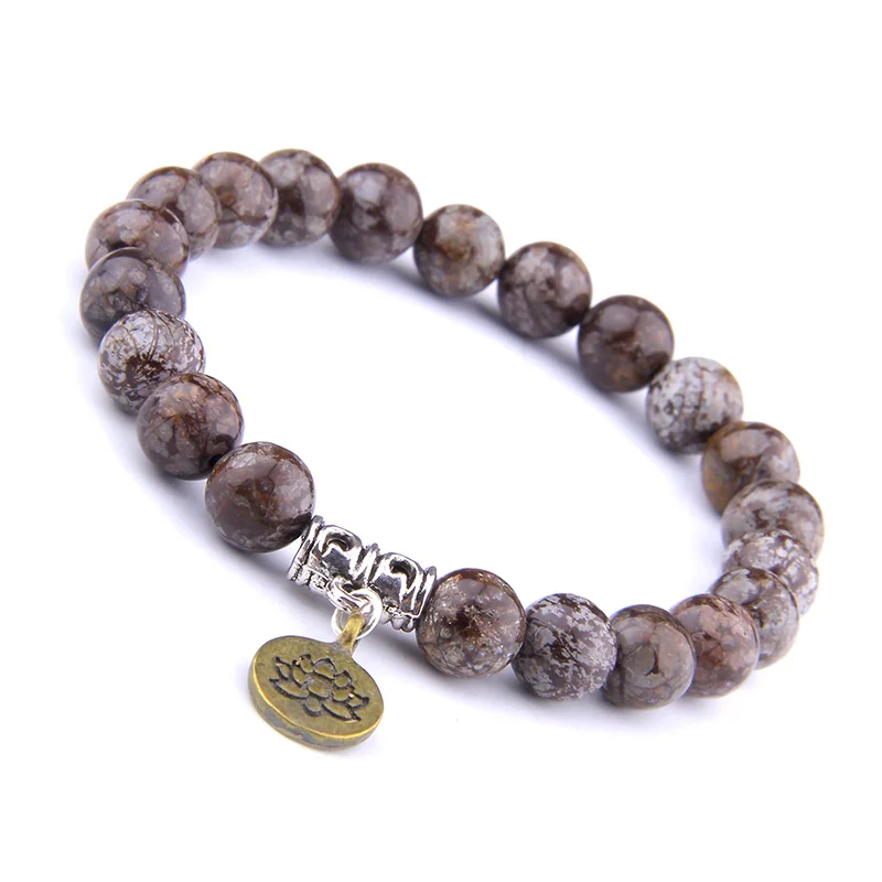 8 мм полированные желтые нефриты бусины браслет для Homme женские ювелирные изделия