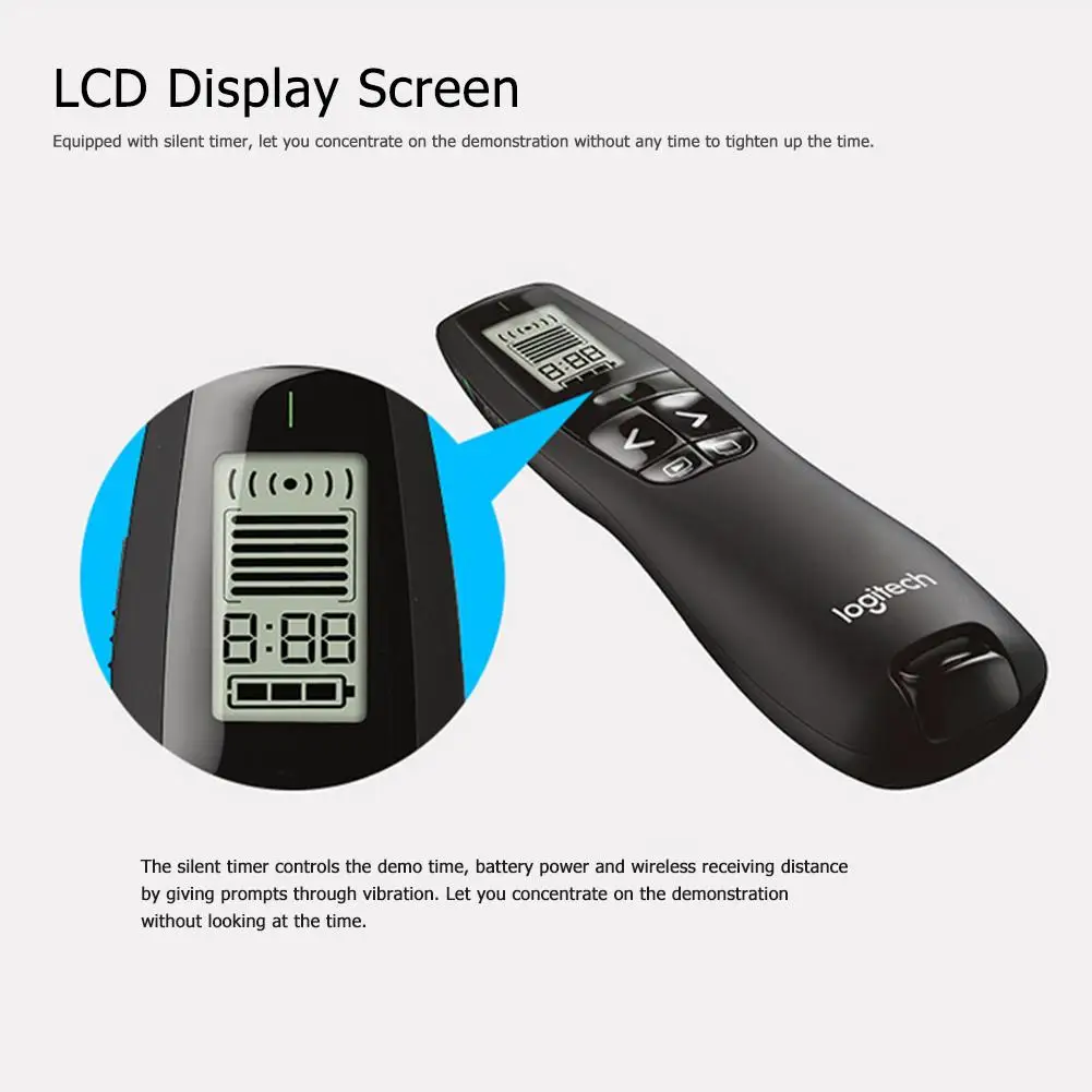 Беспроводной Презентер R800 2 4 ГГц с ЖК-дисплеем дистанционное управление радио на