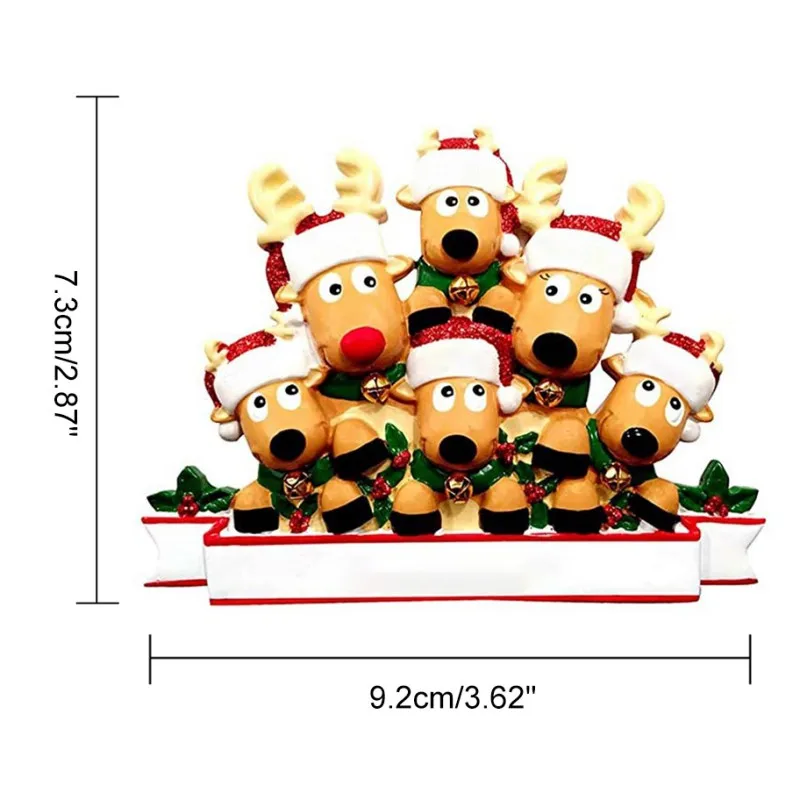 

DIY Merry Christmas Tree Decoration Funny Pendant Cute Elk 2021 New Year Gift For Baby Children Kids Festive Party Supplies Deer
