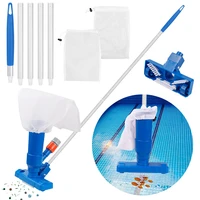 swimming pool vacuum cleaner portable cleaning tool kit pond fountain brush without electrical components and batteries