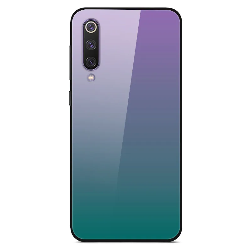 Чехол из закаленного стекла для Xiaomi Mi 9, чехол, стеклянная крышка для Xiaomi Mi 9 SE, чехол, силиконовый бампер, чехол для Xiaomi Mi CC9 Pro 9 Lite - Цвет: 6