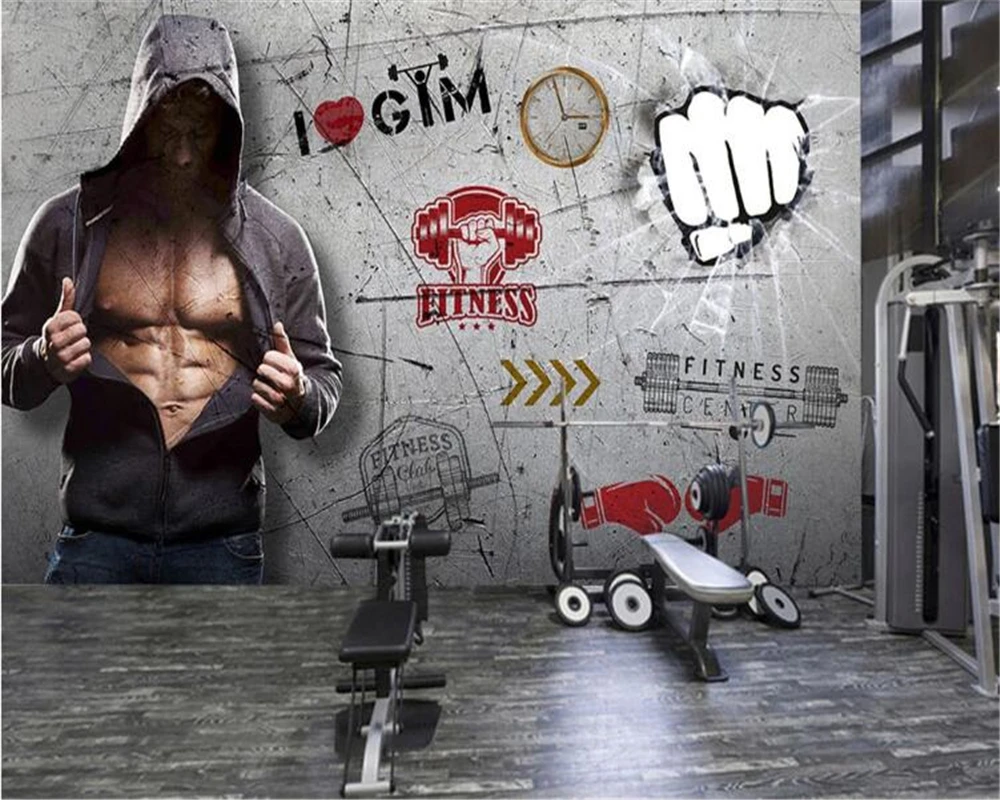 Обои на заказ домашний декор behang большие креативные для тренажерного зала