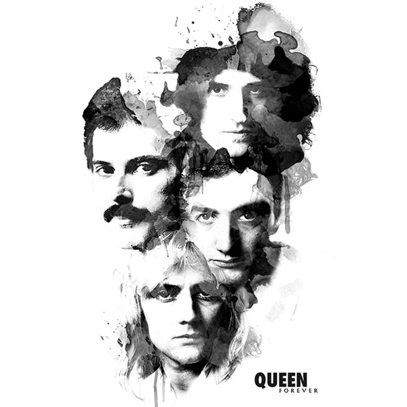 

Полноразмерная Алмазная 5D Вышивка Queen Rock band с музыкой, алмазная живопись, вышивка крестиком, стразы, мозаика, искусство
