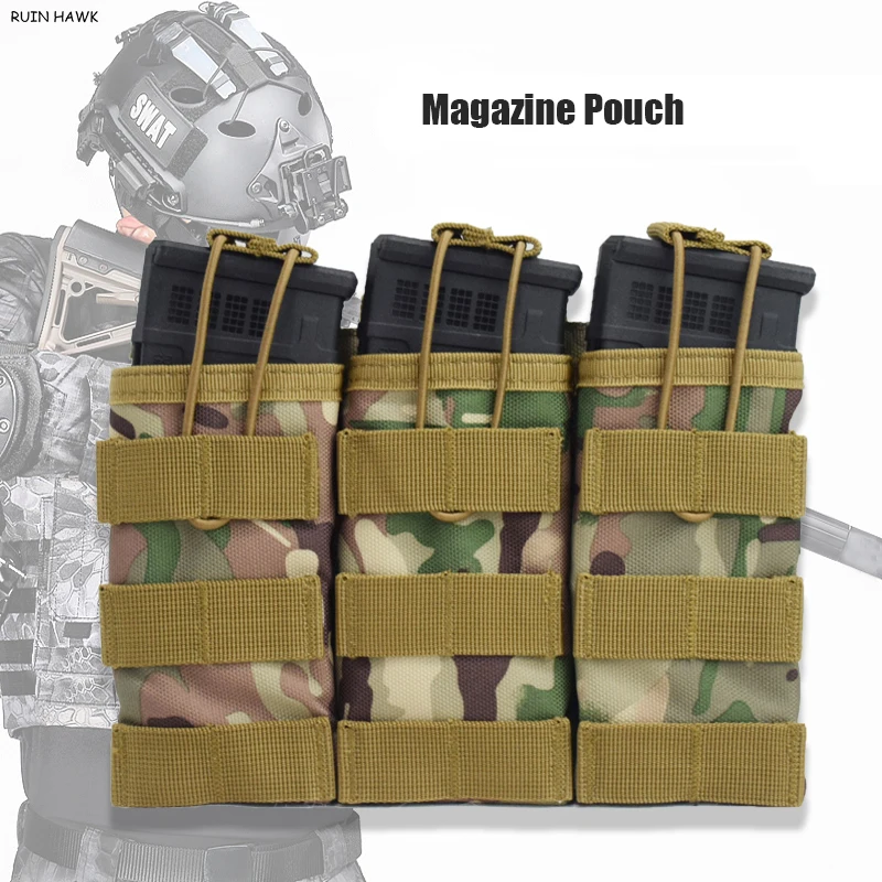 

Single / Double / Triple Magazine Pouch Tactical Military Molle Vest Pouch Hunting Accessories Airsoft Paintball Cartridge Bag
