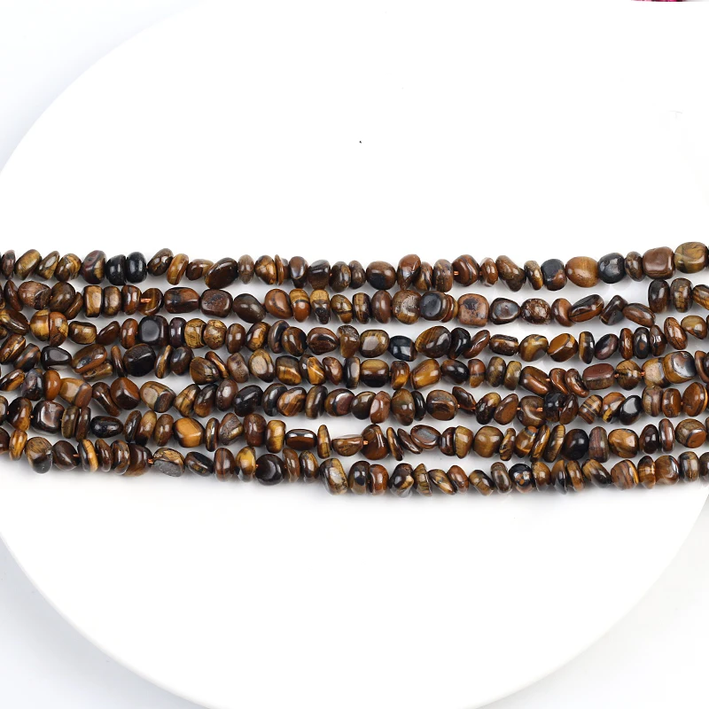 5*8 мм бусины из натурального камня с кристаллами в виде тигрового глаза