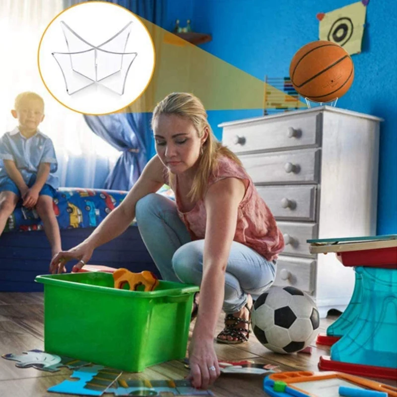 

New Sale 4 PCS Acrylic Football Display Stand, Ball Stand Basketball Football Soccer Rugby Plastic Display Holder Plinth