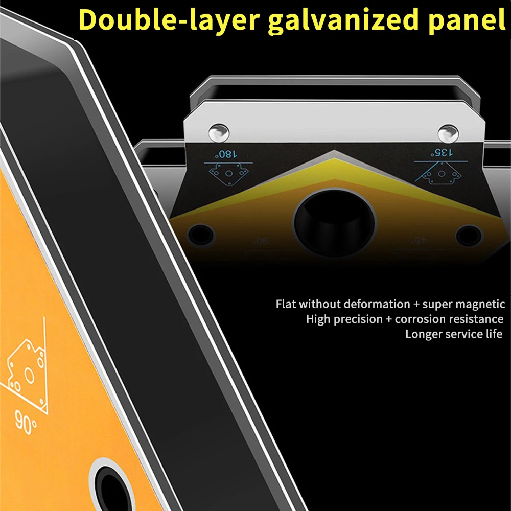 

Multi-angle Magnet Welding Holder Strong Arrow Welding Magnet/ Durable Magnetic Welding Holder 45/90/135 Angles 55LBS