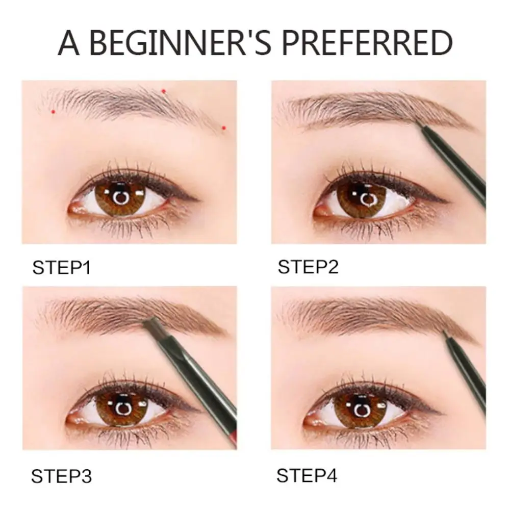 5 цветов двухсторонний карандаш для бровей водостойкий стойкий не цветущий