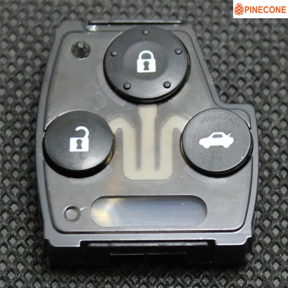 PINECONE для HONDA ACCORD CIVIC CRV ODYSSEY PILOT FIT 2007 2008 2009 2010 2011 2012 чехол для ключей сменный брелок 1 шт - Цвет: 3 Buttons Key Pad B