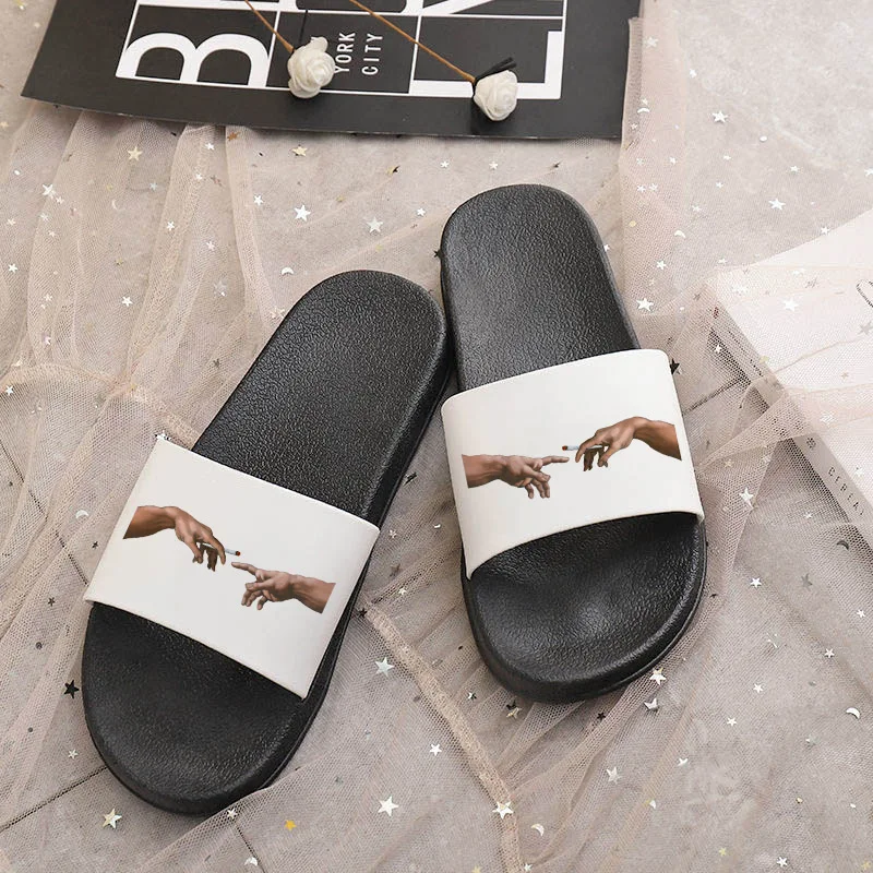

2021 Women Slippers Fahion Home Slippers House Indoor Bathroom Non-slip Soft Ins Wear Cool Sandals Flip Flops Female Shoes 41