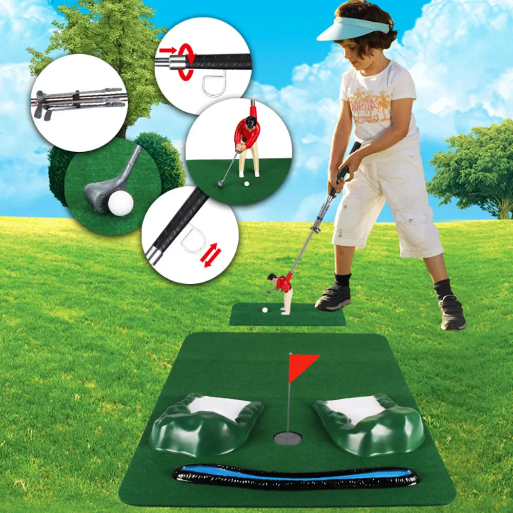 

Mini Golfing Man Game Indoor Golf Game Set Portable Golf Toy Set Golf Ball Sport Set for Kids Adult