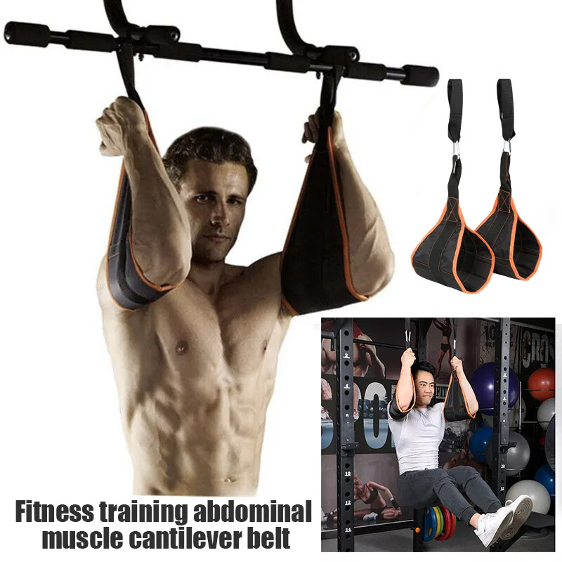 

New ABS Training Supporters Training Abs Belt Horizontal Bar Pull-up Sling Abdominal Sling Durable SCI88