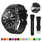 Ремешок для часов, спортивный силиконовый браслет 22 мм для Samsung Galaxy Watch 3 45 мм Watch 46 мм, ремешок на запястье для цветных часов Xiaomi