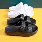 Шлепанцы женскиемужские летние на платформе 4 см, домашняя обувь для душа, мягкие сланцы для дома и пляжа, Эва, 2022