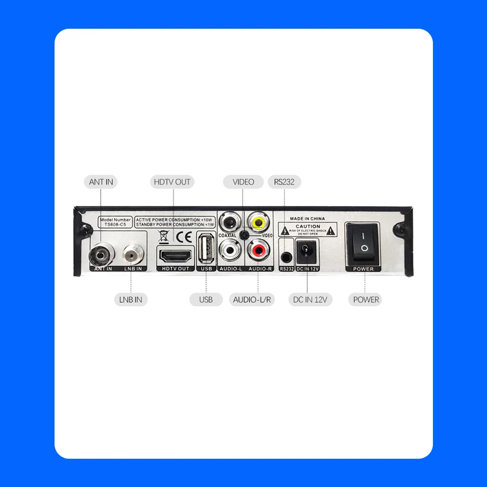 Цифровой спутниковый ТВ приемник Vmade DVB T2 S2 комбинированный с USB WIFI Поддержка
