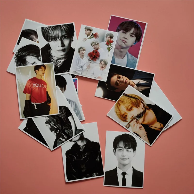Альбом KPOP MONSTA X 16 шт./компл. фотооткрытка с надписью SHINE FOREVER самодельная бумажная