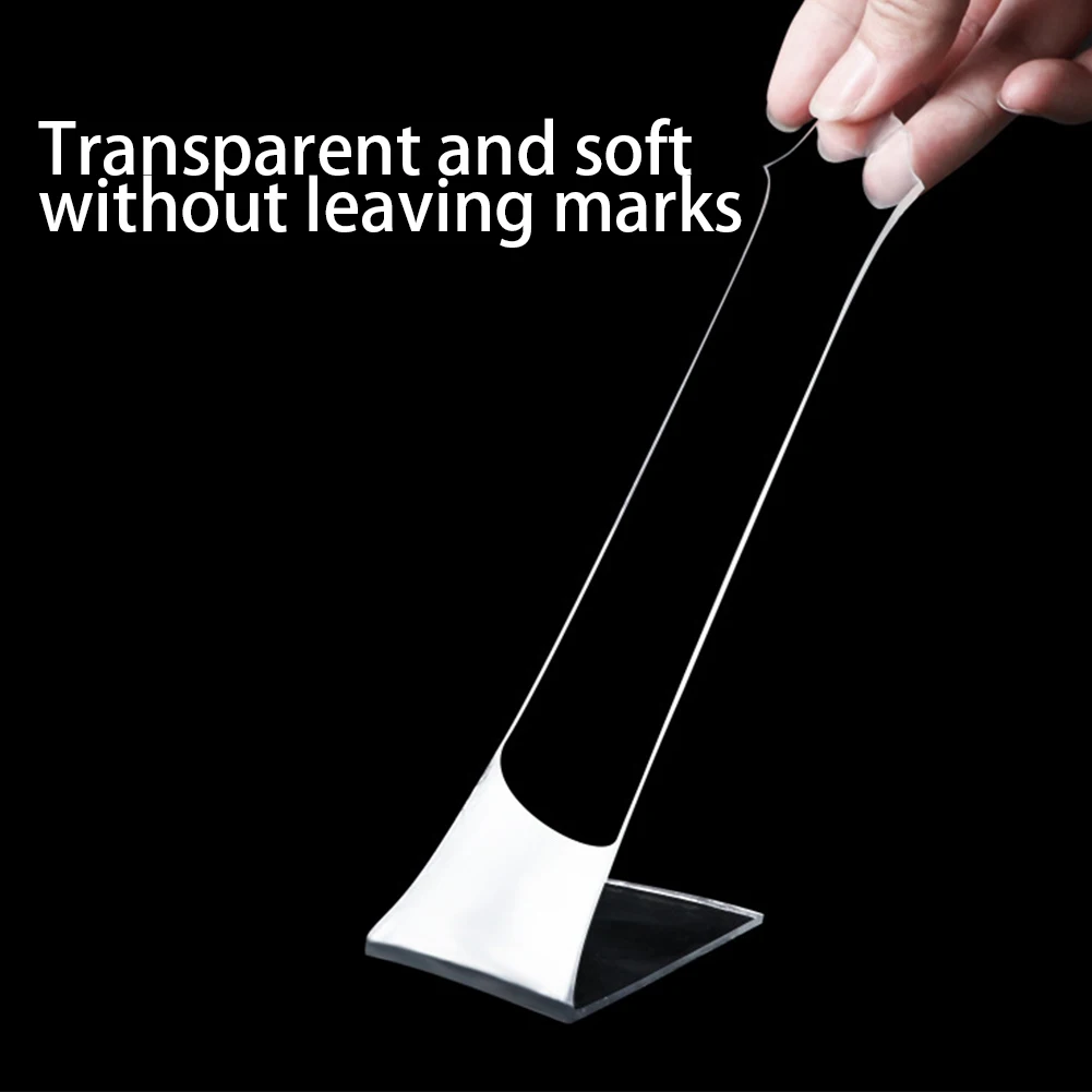 Новинка 1/3/5M прозрачной клейкой ленты Nano лента липучка Magic Tape Двусторонняя