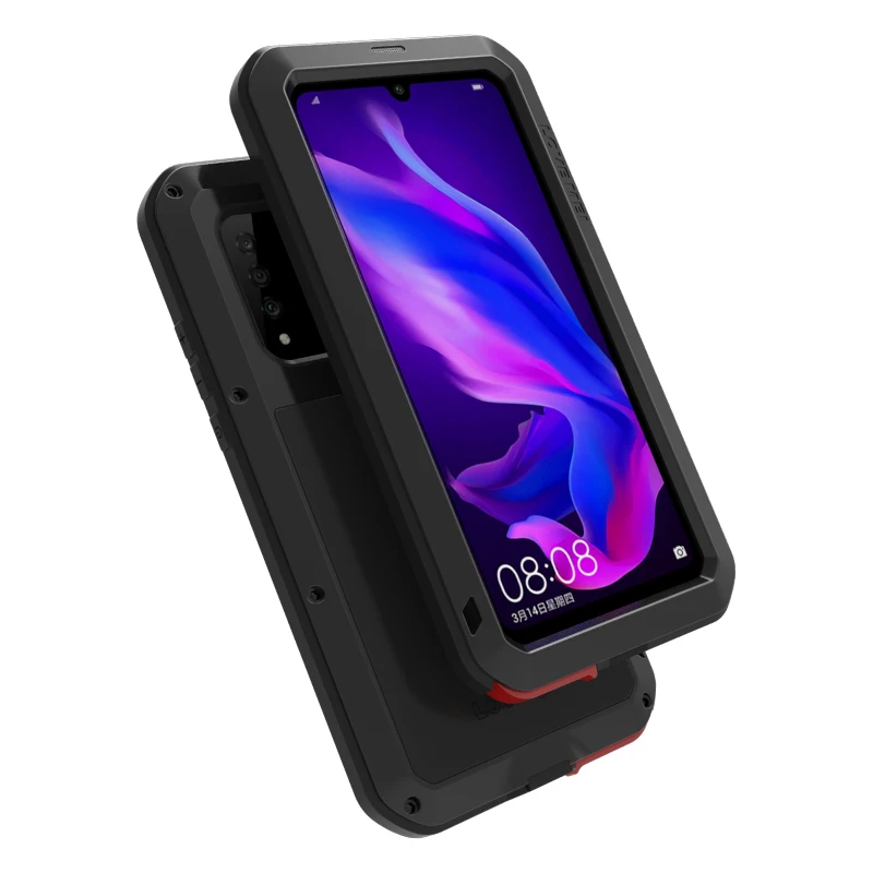 Противоударный чехол для huawei P30 Lite металлический корпус телефона Fundas Pro Armor Phone Cover