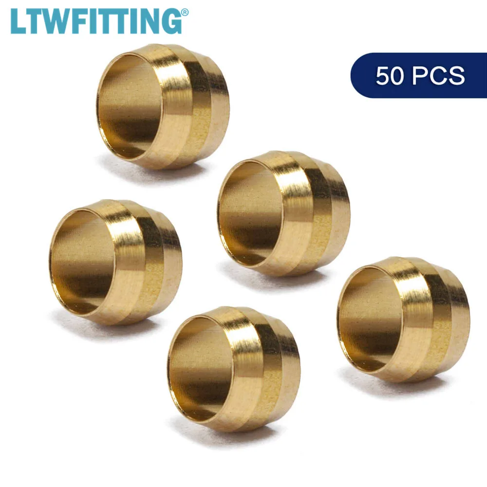 Латунные компрессионные втулки LTWFITTING 5/16 дюйма латунный Компрессионный фитинг |