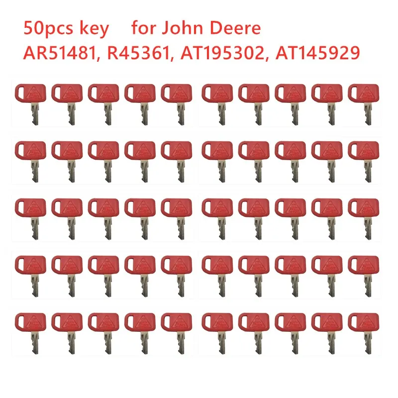 

(50) AR51481 keys For John Deere Heavy Construction Equipment Ignition Keys AT195302