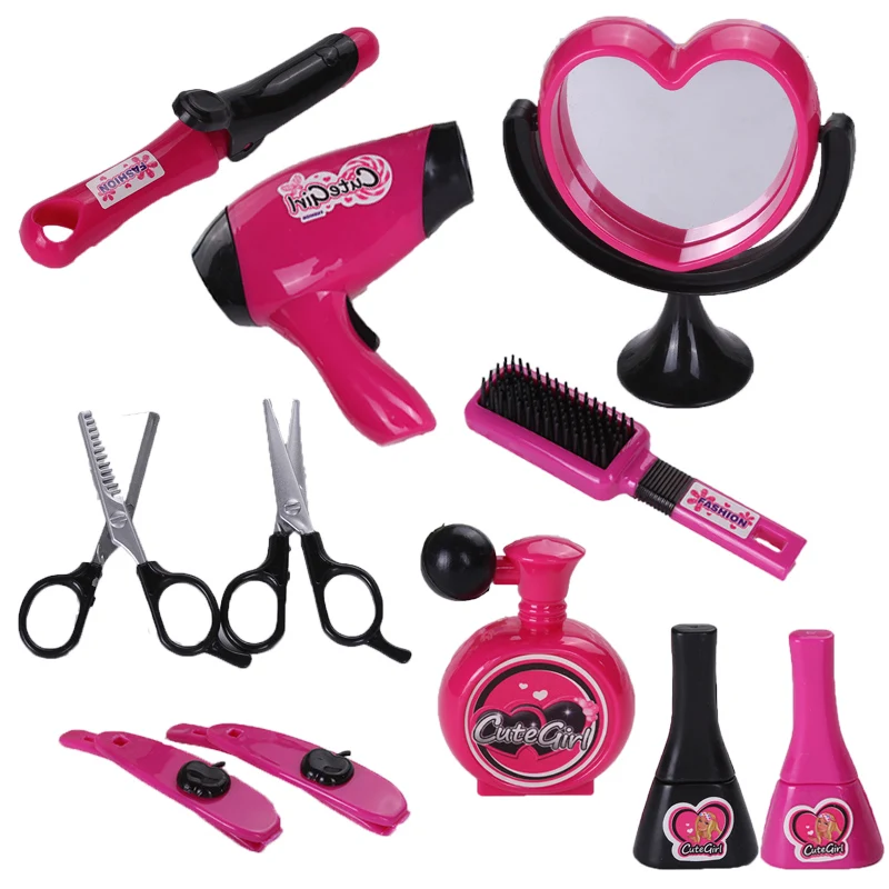 Детская игрушка для макияжа девочек Парикмахерская принцесса набор ролевые