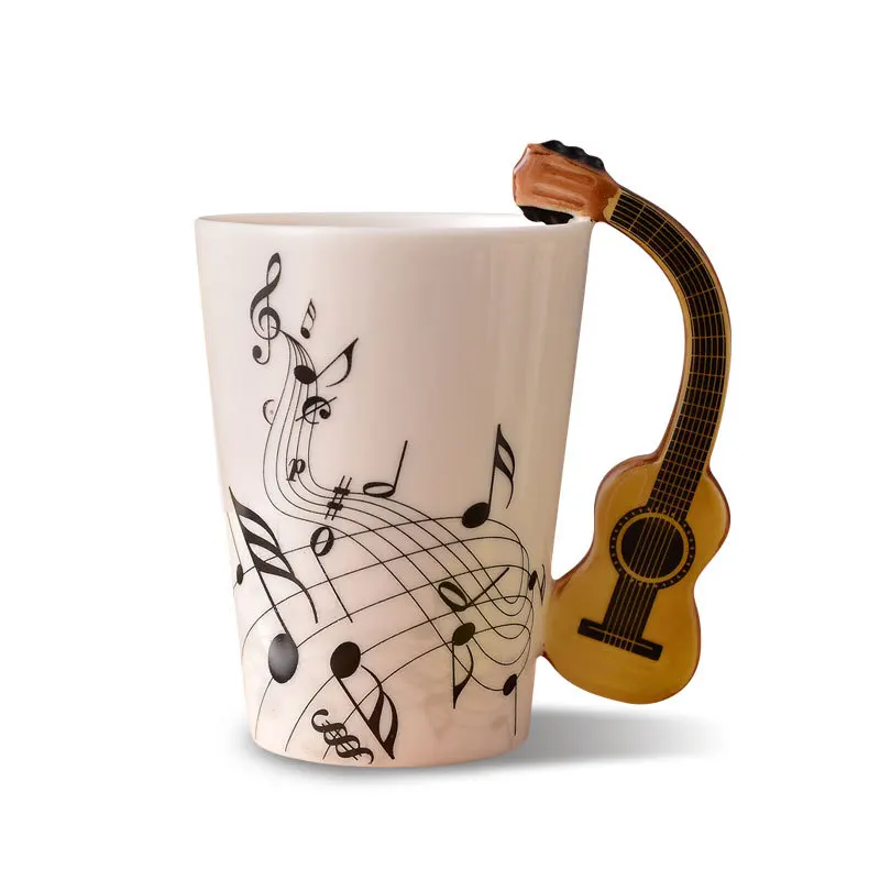 

Household foreign trade ceramic water cup creative music cup coffee cup lovers cup simple Mug