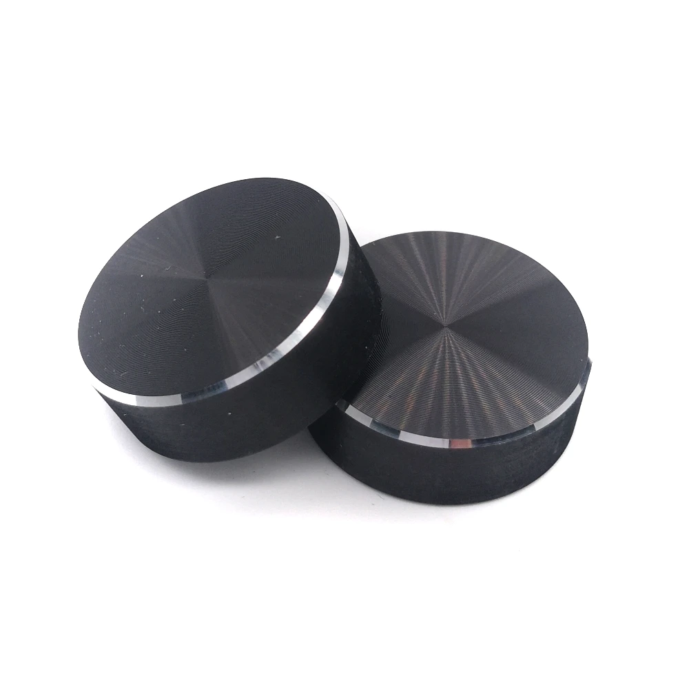 

1pcs 30*10MM Aluminium Alloy Potentiometer Knob Cap Encoder Volume Control Knob Audio Knob for 6 Mm D-axis Shaft Black