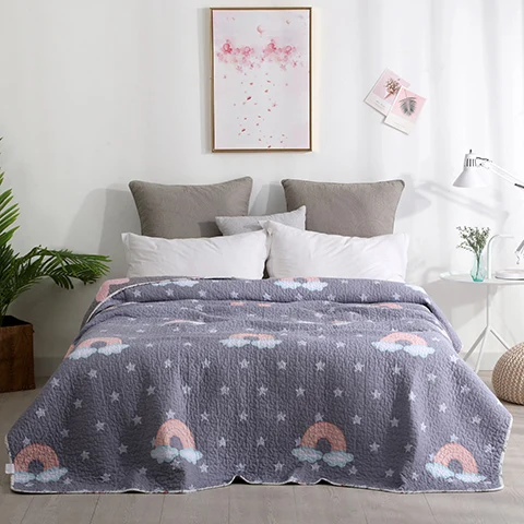 bedspread 3 Простое модное постельное белье из хлопка, 1 предмет, превосходный комплект из хлопка, всесезонный, Премиум хлопок, постельное белье, King Queen78* 86" - Цвет: bedspread 3