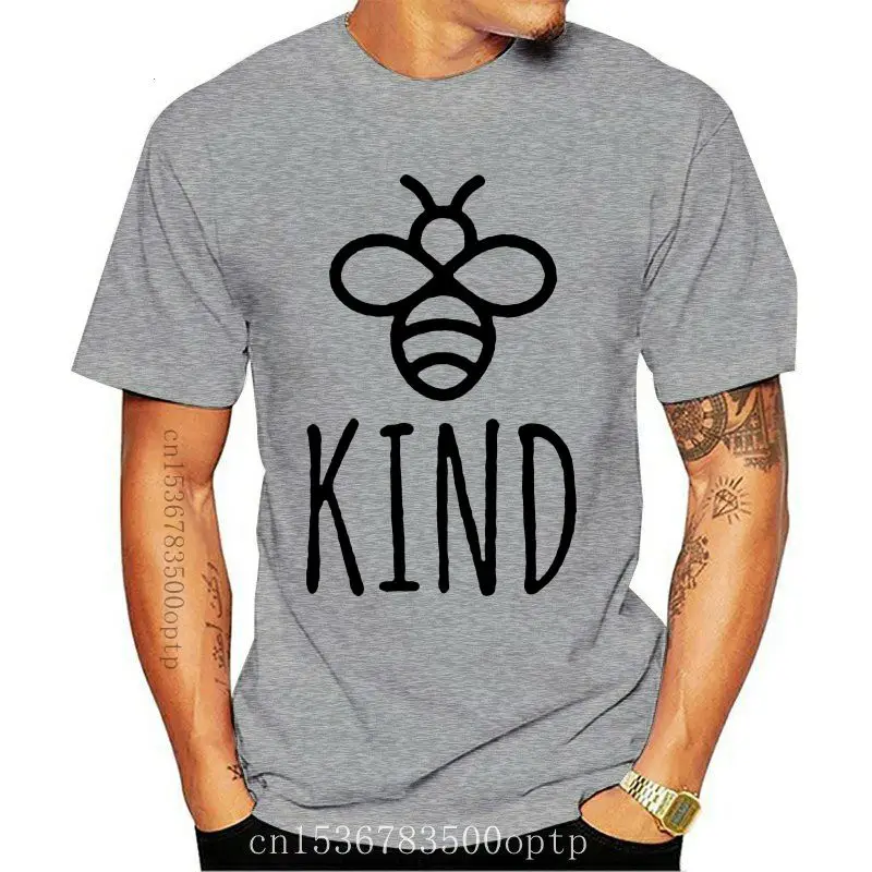 

Женская футболка с надписью Be Kind, хлопковая Футболка в стиле Харадзюку, топы с графическим рисунком «Спасите пчелы» 90-х годов, забавная женс...