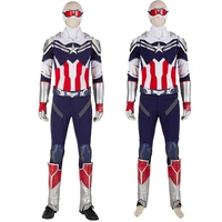 adult men falcon and winter soldier sam clothings cosplay costume halloween outfit full props suit with shoes