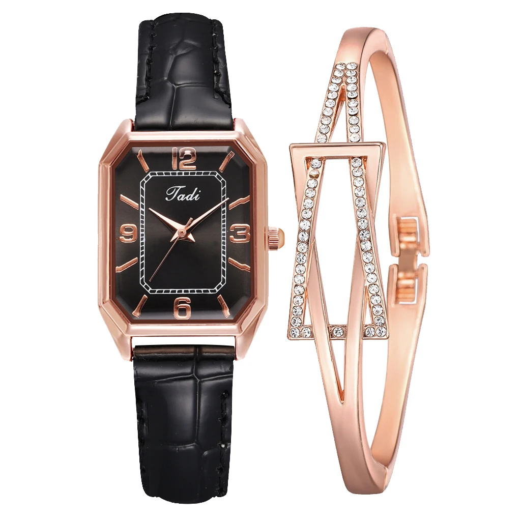 

Watch Women Leather Strap Round Sport Watch Fashion Casual Ladies Business Bracelet Watches For Women Female Clock
