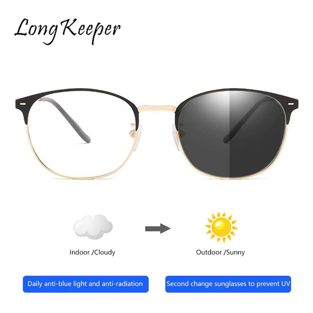 LongKeeper Anti Blue Light Computer Glasses For Men Clear Eyewear Frames Blue Light Blocking Glasses Optical Gaming Eyeglasses blue blocker glasses