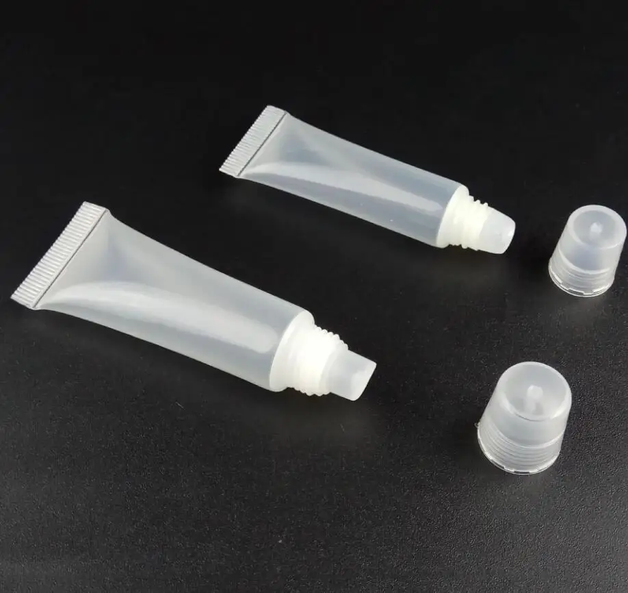 8 мл 10 15 Прозрачный Мягкий Тюбик блеск для губ/цветной крем-гель масло эссенция