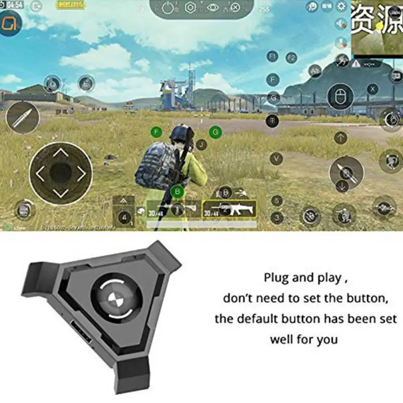PUBG мобильный Геймпад контроллер игровая клавиатура мышь конвертер для Android ios
