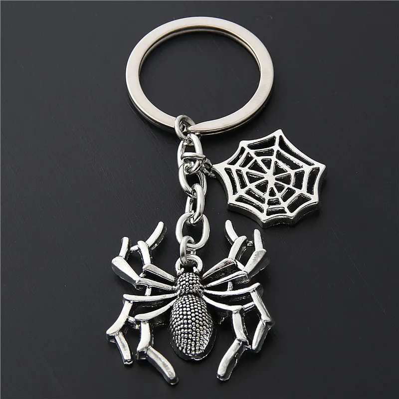 

Dark Spider Spider Gothic Retro Keychain Keyring Halloween Gift Women Charm Jewelry Pendant Accessories