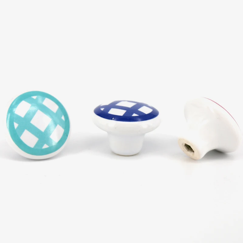 1х Современная романтическая круглая мебельная керамическая ручка для шкафа