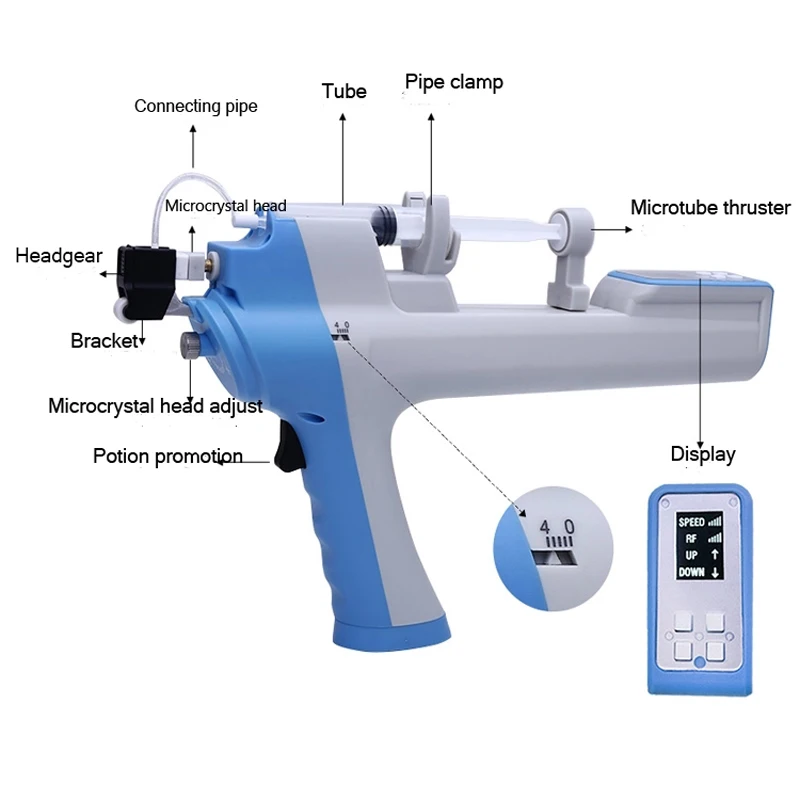 Cовременное изящное линия удаление RF ванадия titanium мезотерапия машина с фильтрами