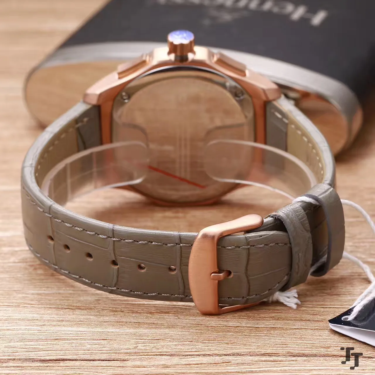 

Luxury Brand New Men Japanese OS Quartz Chronograph StopWatch 904L Stainless Steel Black Blue Leather Sapphire Rose Gold Watch