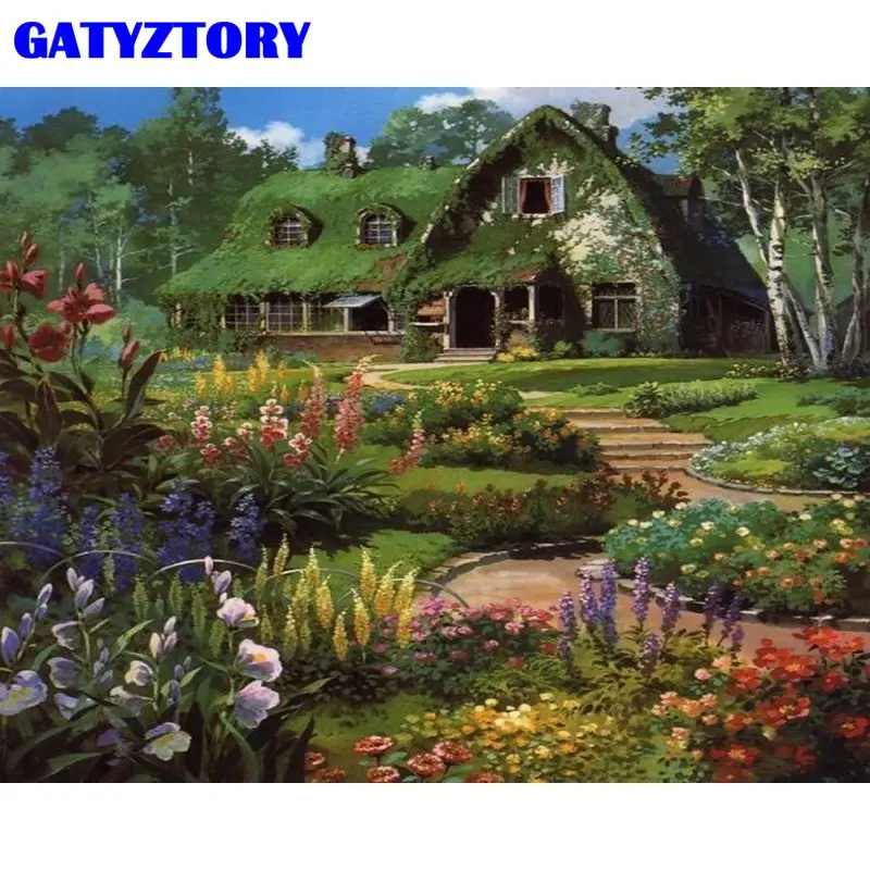 

Картины для рисования по номерам, сады, дома, наборы для рисования по номерам