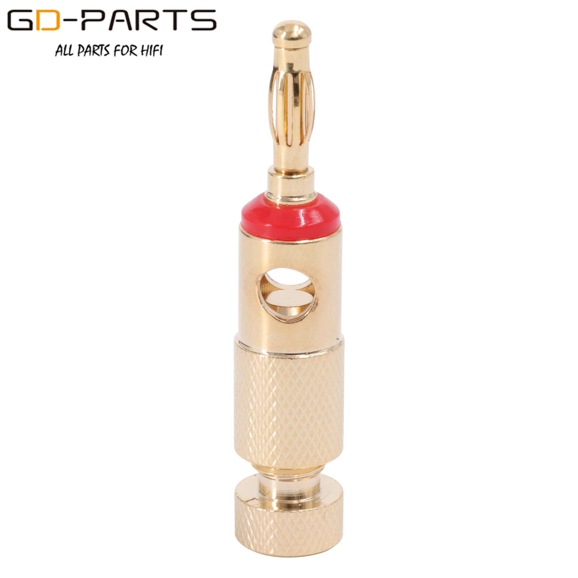 Позолоченный латунный штекер типа банан для динамика 4 мм Женский Соединительный
