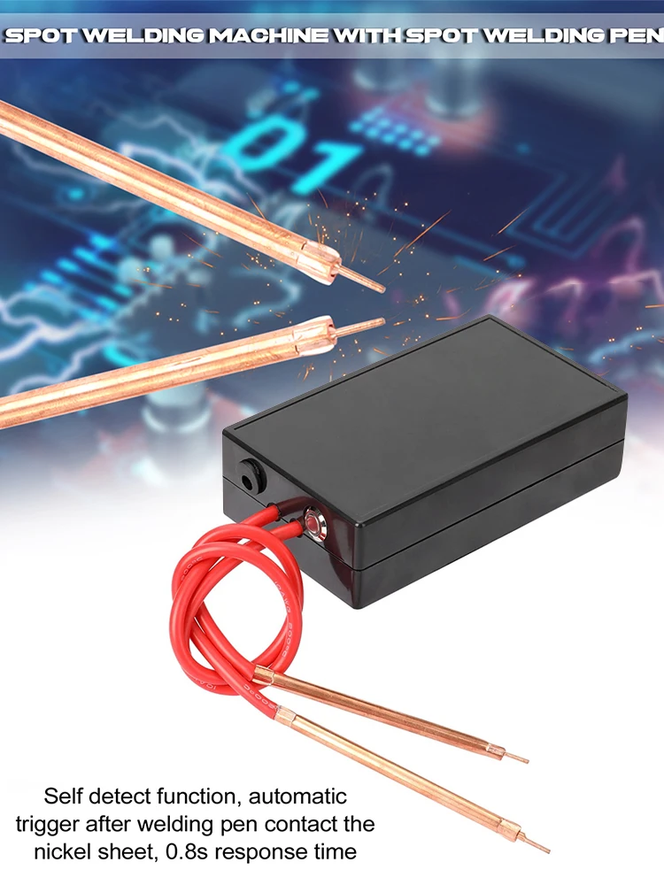 

Portable Spot Welder 6 Gears Adjustable Mini Spot Welding Machine for 18650 Battery Spot Welder Spot Welding Machine Tool Kit