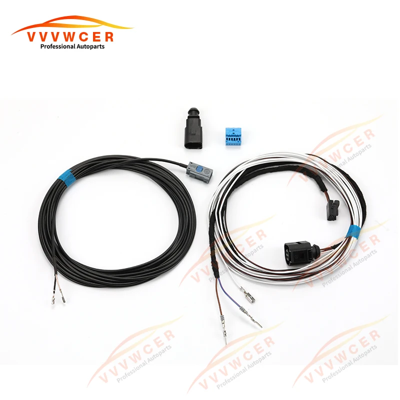 Кабель камеры заднего вида с логотипом RVC флип-разъем жгут проводов для VW Golf 7 MK7 VII