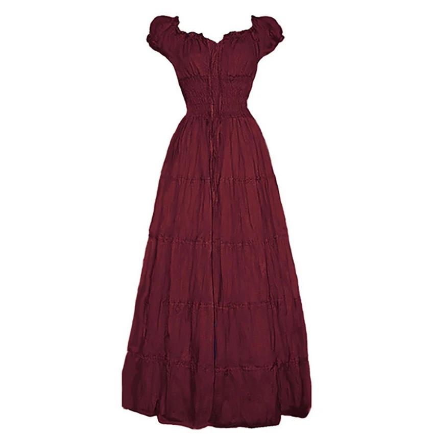 Женский костюм с открытыми плечами винтажное вечернее платье для Хэллоуина