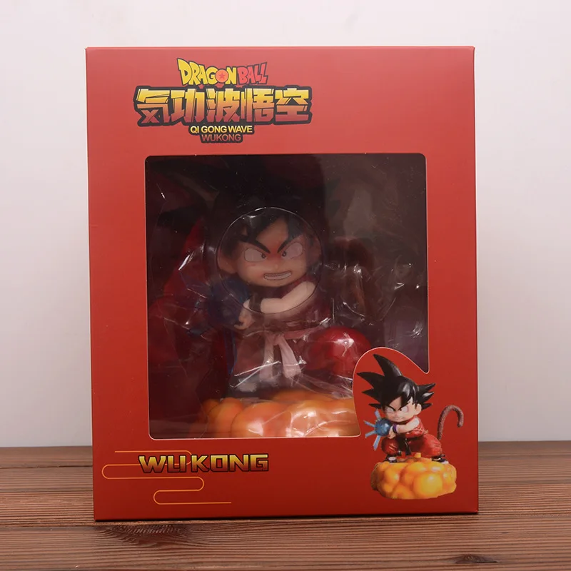 

Anime Dragon Ball GK Somersault Cloud Sun Gouku Kamehameha Sitting Posture Childhood Doll Ornaments Figure Gifts for Children