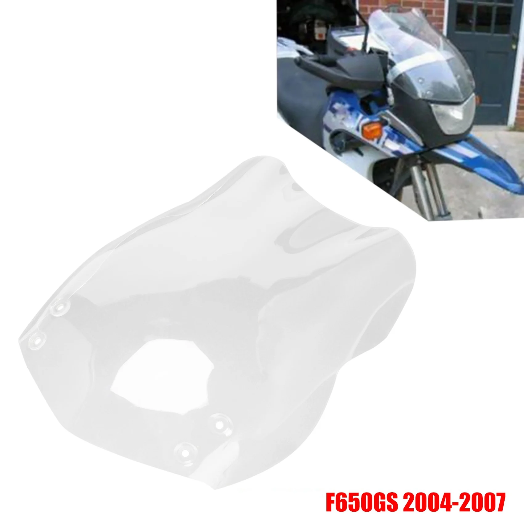 

Motorcycle Windshield WindScreen Wind Shield Screens Deflectors for-BMW F 650 GS F 650GS 2004-2007