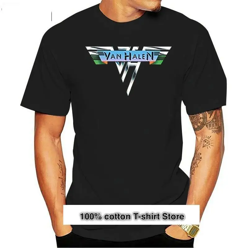 

Camiseta de Van Halen para hombre, camisa de manga corta con Logo Vintage, a la moda, 1978