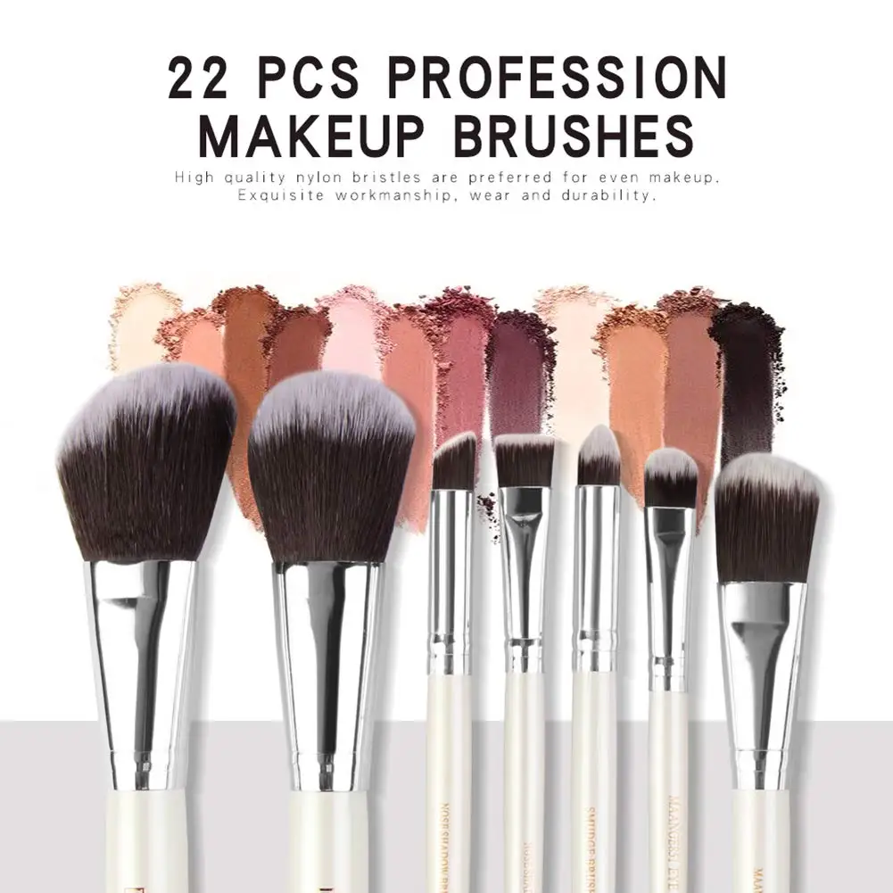 Набор кистей для макияжа профессиональная искусственная основа из 22