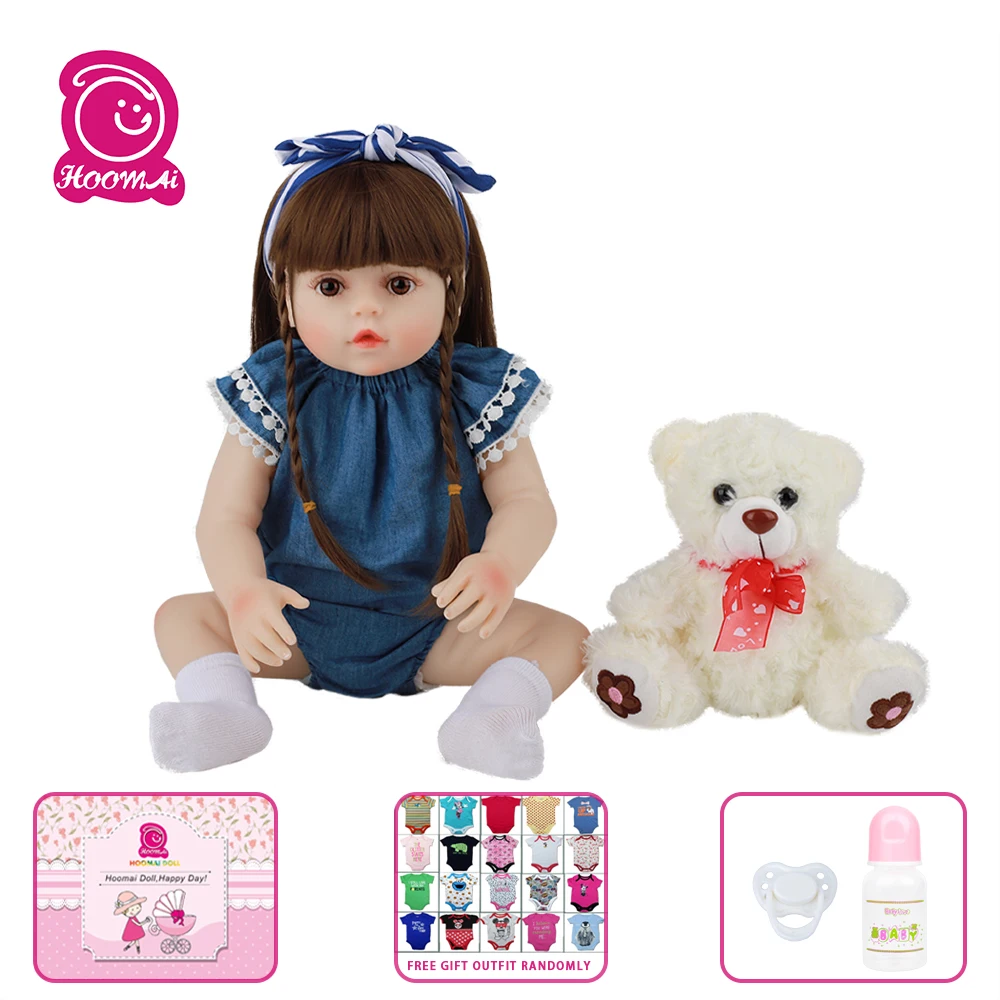 

Кукла реборн силиконовая, 18 дюймов, Реалистичная